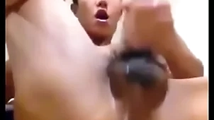 Asian challenge shows space increased by jerks his load of shit