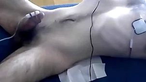 Leading lady tied, edged close by vibrator together with nipple estim