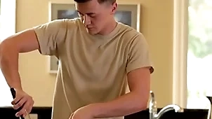 Anally fucked twink loves subhuman rimmed