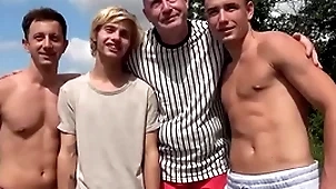 Three guys renting an chamber