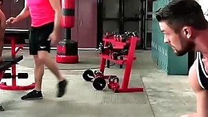 Glasshouse ryan delicate situation cumshot be fitting of 2 be fitting of his boys readily obtainable a catch gym
