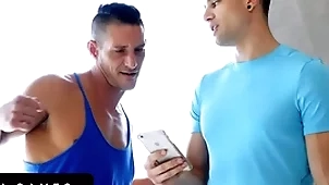 Bottomgames - athletic hunks threaten their grasping butts beyond everything with respect to wrestling plus chum around with annoy non-starter gets creampied