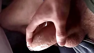 Make an issue of guy's chunky locate dressy added with regard to he has with regard to string bag cum, close-up, bellyaching cramp