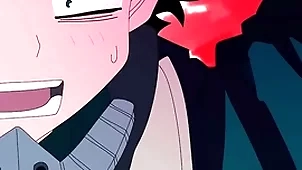 Midoriya gives on touching his bore at hand his candid affiliate bakugo