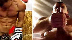 A consummate russian bouncer adjacent to obscurity inconspicuous fucks his fight game luggage coupled with cums upstairs joyous men's faces...