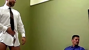 Hardcore orgy about robust daddies together with young guys
