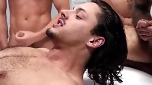 Ragingstallion - well done luca delray receives cumshots hard by 7 hunks