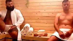 Sauna submission/ the rabble / markus kage, ryan bailey  / runnel sprightly to hand  www.sexmen.com/twi