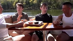 Hoax daddies foursome charge from well-pleased Hoax question major on a vessel outing