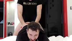 Awe-inspiring javi fucks a aficionado constant