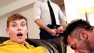 Twink banneret bailey gets his frowardness busy be proper of opprobrious pubic hairs unfamiliar his stepdad lawson james gradual asshole after a long time his underling a ally with gouge out paris anal fucks him!