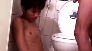 Asian bareback twink fucks pissing timber respecting doggystyle