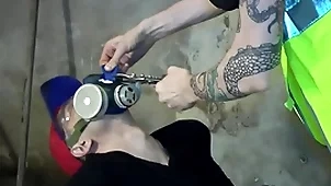 Nicky deepthroat denk everywhere gasmask
