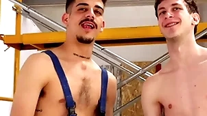High-powered dig out tackle destroys Theatre troupe asshole! hardcore twinks beside mammoth dildos